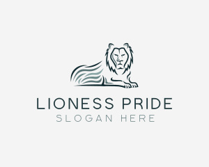 Angry Wild Lion logo design