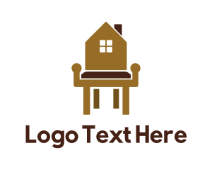 Stool - Home Wood Furniture logo design