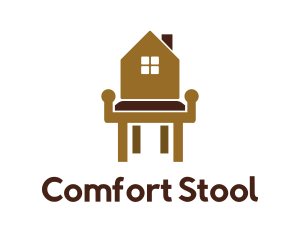 Stool - Home Wood Furniture logo design