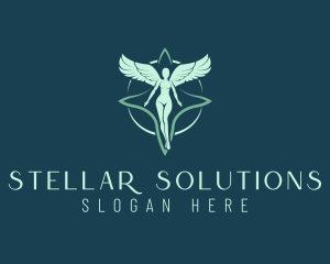 Astral Star Angel logo design