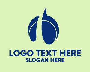 Medical - Blue Modern Lung Center logo design