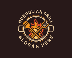 Gourmet Barbecue Grill logo design