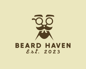 Beard - Mustache Beard Scissors logo design