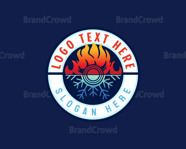 Flame Snow Thermal Logo