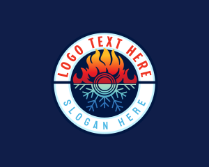 Flame Snow Thermal Logo