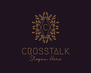 Luxury Leaves Decor Letter Logo