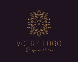 Luxe - Luxury Leaves Decor Letter logo design