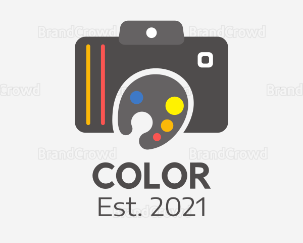 Paint Palette Camera Logo