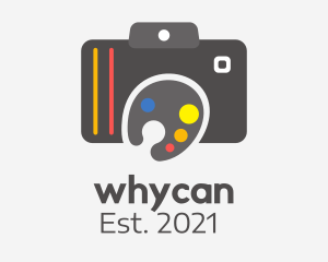 Digital Camera - Paint Palette Camera logo design
