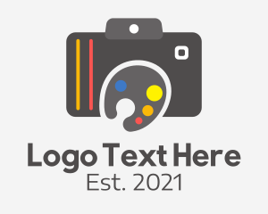 Camera Rental - Paint Palette Camera logo design