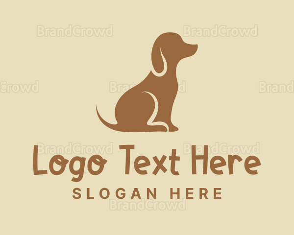 Brown Puppy Dog Logo