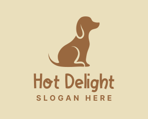 Brown Puppy Dog logo design