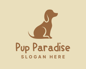 Brown Puppy Dog logo design