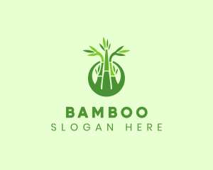 Bamboo Forest Badge logo design