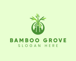 Bamboo - Bamboo Forest Badge logo design