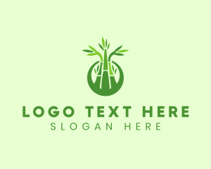 Bamboo - Bamboo Forest Badge logo design