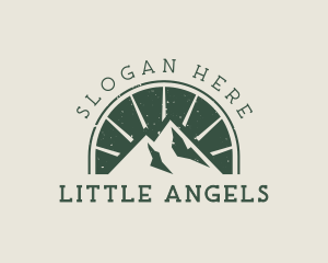 Mountain Peak Hiking Logo