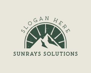 Mountain Peak Hiking logo design