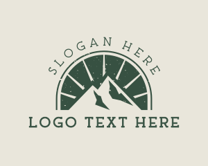 Mountain Peak Hiking Logo