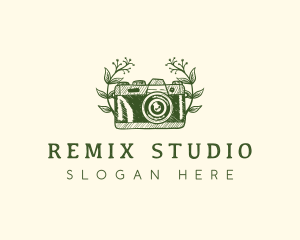 Floral Camera Studio logo design