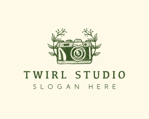 Floral Camera Studio logo design