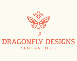 Key Insect Wings logo design