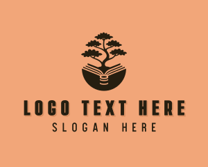 Bookstore - Educational Book Tree logo design