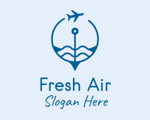 Air Travel Compass  logo design