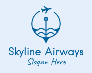 Air Travel Compass  logo design