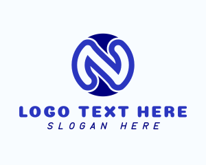 Modern - Network Company Letter N logo design