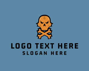 Character - Avatar Gamer Skull logo design