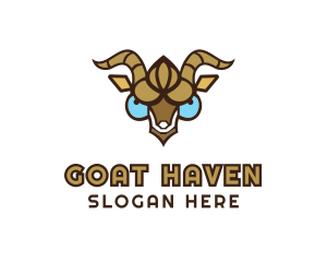 Angry Ram Horns logo design