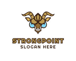 Dairy - Angry Ram Horns logo design