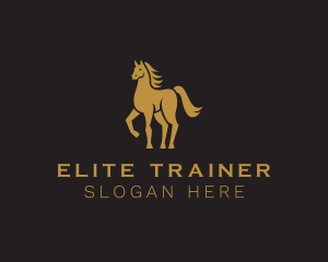 Elegant Stallion Horse logo design