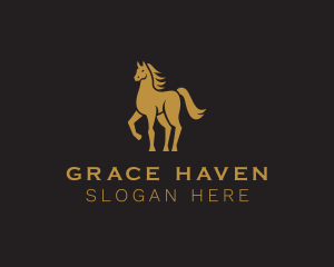 Breeder - Elegant Stallion Horse logo design