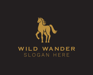 Elegant Stallion Horse logo design