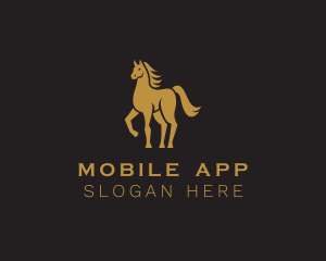 Wild Horse - Elegant Stallion Horse logo design