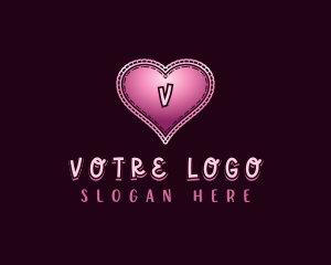 Embroidery - Love Heart Lace logo design