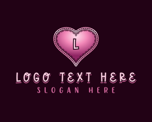 Love - Love Heart Lace logo design