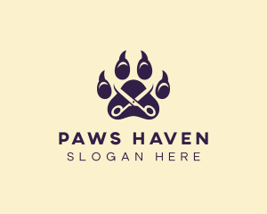 Scissor Pet Grooming logo design