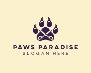 Scissor Pet Grooming logo design