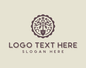 Digger - Lawn Care Floral Shovel logo design