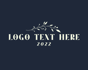 Wordmark - Feminine Foliage Business logo design