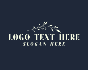 Feminine Foliage Business Logo