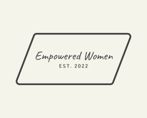 Women - Women Apparel Wordmark logo design