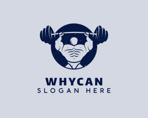 Fit - Body Builder Weightlifting logo design