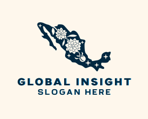 Mexico Dahlia Floral Logo
