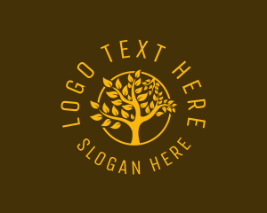 Yoga - Natural Garden Tree logo design