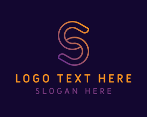 Application - Generic Outline Letter S logo design