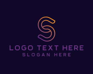 Telecommunication - Generic Outline Letter S logo design
